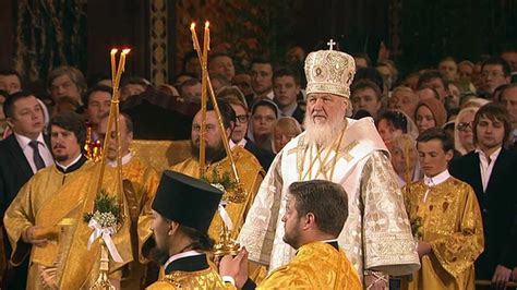 Russian Orthodox Christmas Service At Christ The Savior Cathedral