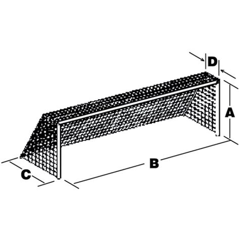 Gill 8x24x3x8 Official 3mm Braided Soccer Nets A11 585 Anthem