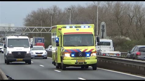 Ambulance S Micu En Brandweer Met Spoed In Gorinchem Youtube