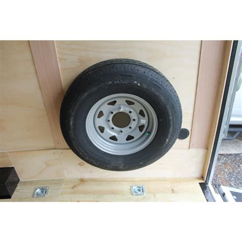 Wall Mount Spare Tire Carrier For Enclosed Trailers Wheel Bracket Rack