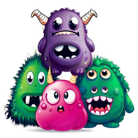 Download Kawaii Monster Faces Png 05062024
