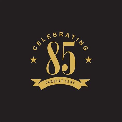 Premium Vector Th Year Celebrating Anniversary Emblem Logo Design