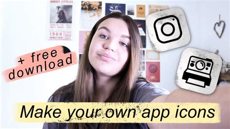 How To Make Your Own App Icons Free Download Kaylas World Youtube