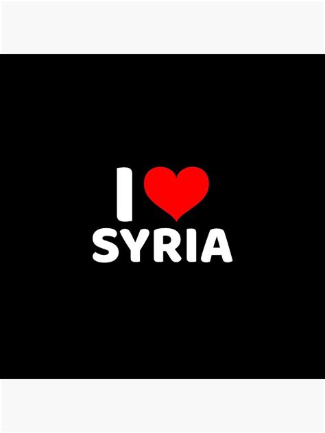 I Love Syria With A Red Heart Pin For Sale By Arabcorner Redbubble