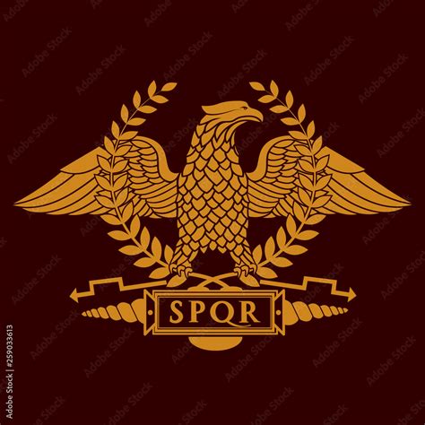 roman eagle symbol of roman empire Stock Vector | Adobe Stock