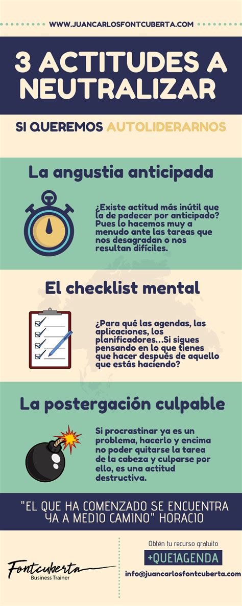 AUTOLIDERAZGO 3 Actitudes A Neutralizar Infografia Juan Carlos