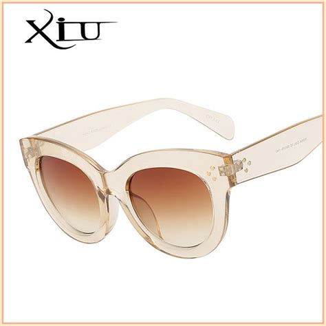 Cat Eye Sunglasses Women Brand Designer Sun Glasses Retro Vintage Rose