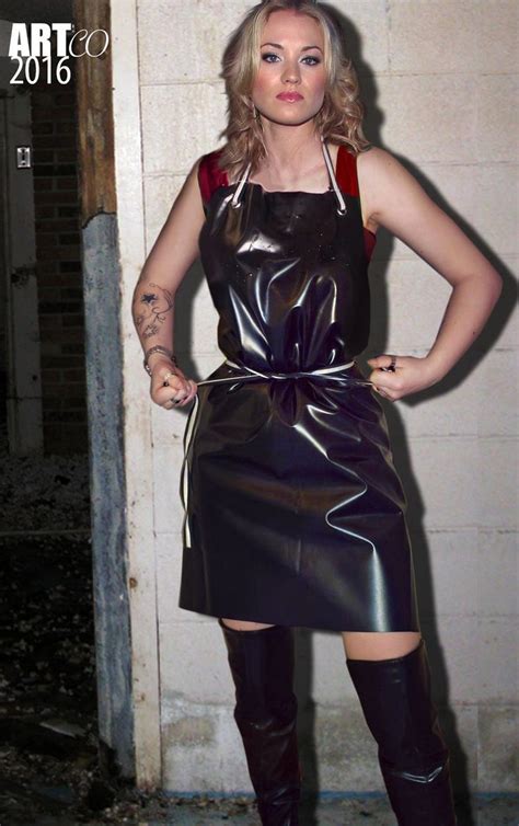 Sexy Apron Apron Dress Plastic Aprons Pvc Apron Latex Lady Vinyl