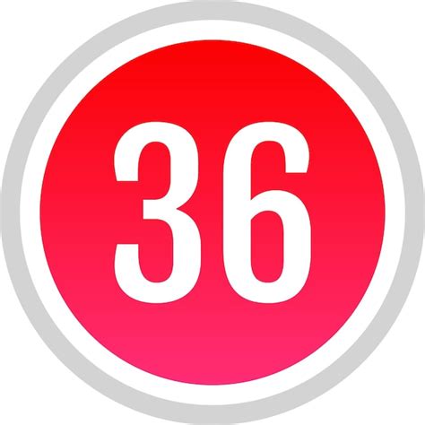 Icônes De Numéro De Dégradé Rond Rouge Vecteur Premium