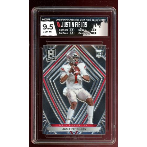 Justin Fields 2021 Panini Chronicles Draft Picks Spectra 280 Hga 95