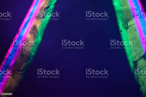 Multi Colored Laser Beam Spread And Smoke Stock Photo Download Image