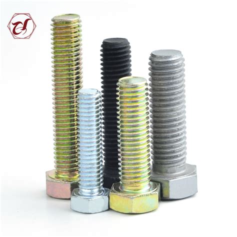 Carbon Steel Hexagon Head Screws Full Thread Bolt Din Hex Bolt