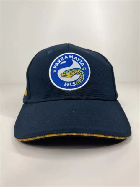 Nrl Parramatta Eels Member Cap Hat Adjustable One Size Fits Most