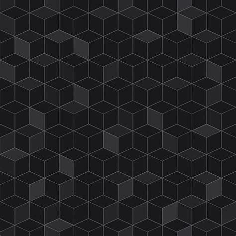 Premium Vector Seamless Pattern Of Isometric Cubes In Black Colors