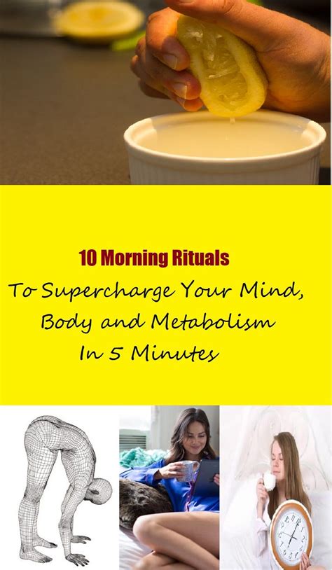 10 Morning Rituals To Supercharge Your Mind Body And Metabolism In 5