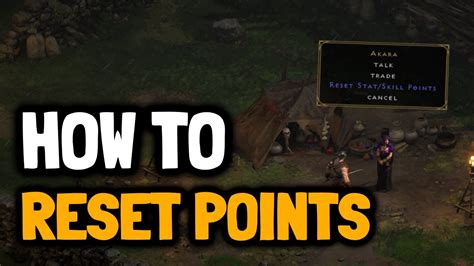 Reset Attributes And Skill Points Diablo Ressurected Youtube