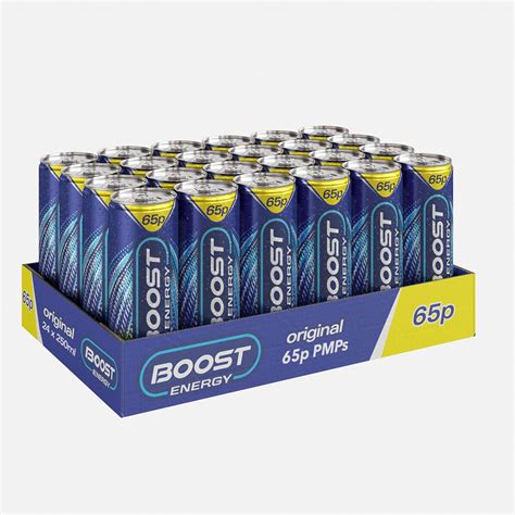 BOOST ENERGY DRINK ORIGINAL 250ml 65P 24 PACK Ubicaciondepersonas