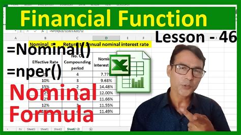 Nominal Formula In Excel MS Excel For Beginners 46 Use Of Nominal