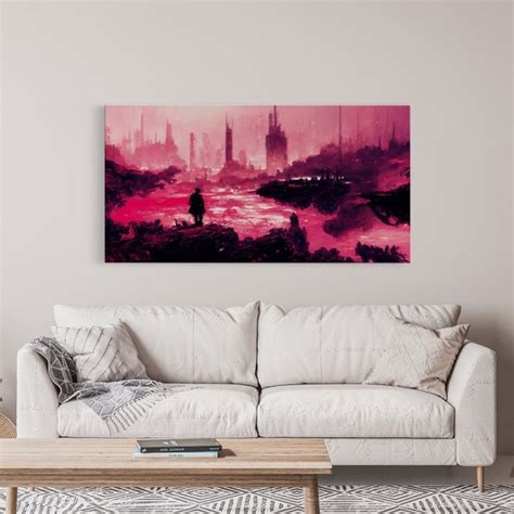 Surreal Dystopian Cyberpunk Art Ready to Hang Canvas Print - Etsy