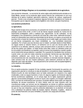 La Economia En El Antiguo Regimen Docx Descarga Gratuita