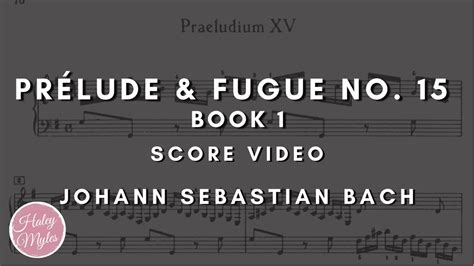 Prélude and Fugue No 15 WTC 1 BWV 860 J S Bach Haley Myles YouTube