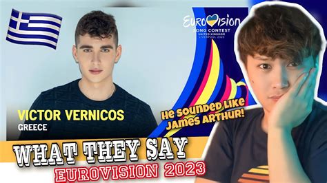 Eurovision Victor Vernicos What They Say Greece