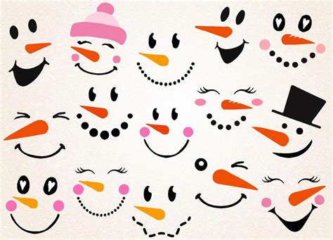 Free 221 Cricut Snowman Face Svg Free SVG PNG EPS DXF File