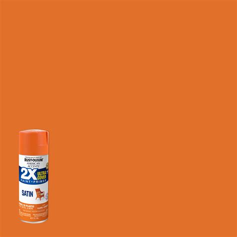 Rustic Orange Rust Oleum American Accents 2x Ultra Cover Satin Spray Paint 12 Oz