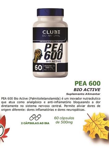 3 Palmitoiletanolamida Bio Ative Pea 600mg 120 Cápsulas Parcelamento