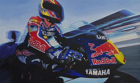 Garry Mccoy Motogp Painting By Jeff Taylor