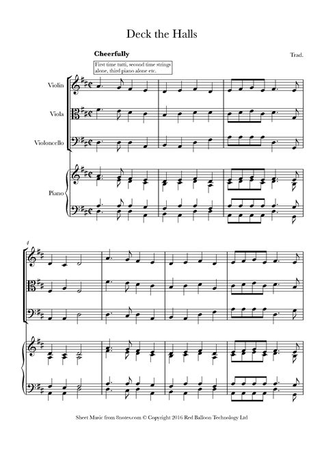 Deck The Halls Sheet Music Piano Deck Halls Piano Boughs Holly Music