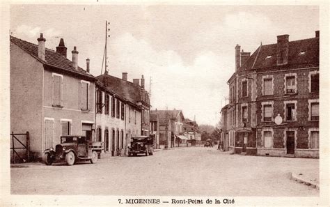 Migennes Migennes Rond Point De La Cit Carte Postale Ancienne