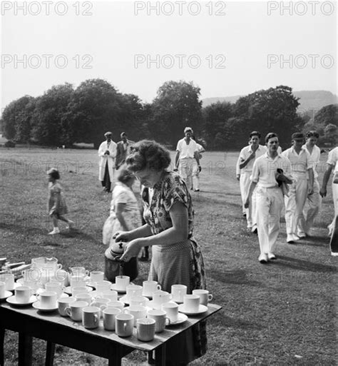 Tea Interval At A Cricket Match Lewes East Sussex 1959 Photo12