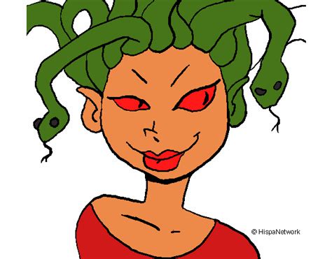 Dibujo de Mujer medusa pintado por en Dibujos net el día 03 04 23 a las