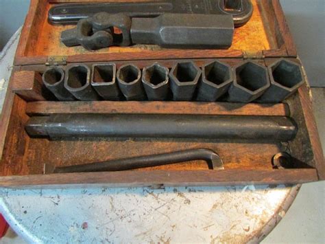 Antique Frank Mossberg Socket Set Original Box No