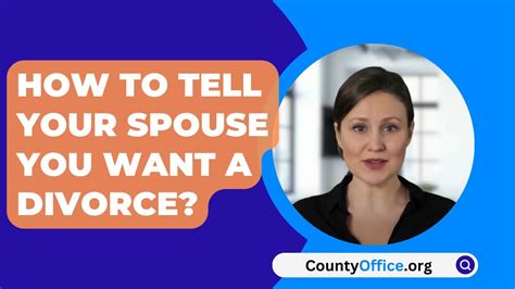 How To Tell Your Spouse You Want A Divorce CountyOffice Org YouTube