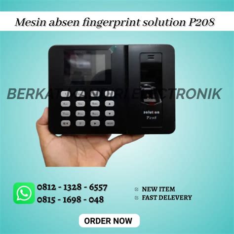 Jual Mesin Absen Fingerprint Solution P Jakarta Barat