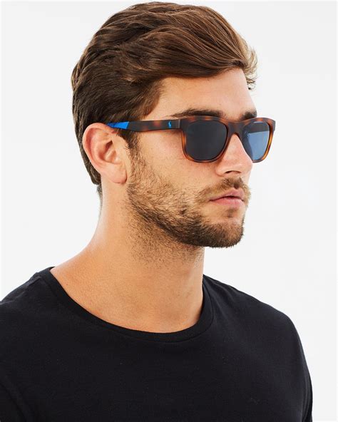 Shop The Polo Ralph Lauren Ph4120 Tortoise And Blue Sunglasses