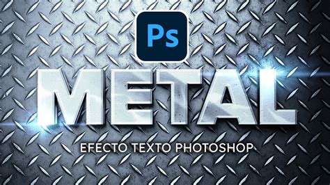 Efecto Texto Metalico En Photoshop Aprende Facil