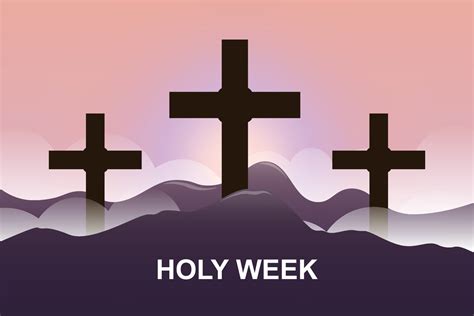 Holy Week Background 21002346 Vector Art At Vecteezy