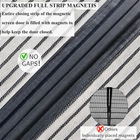 Buy Magnetic Screen Door Upgraded Model Full Strip Magnetsreinforced