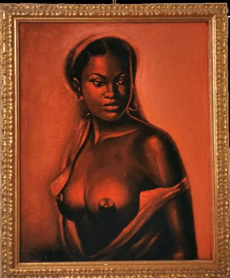 Malalla Gola Female Nude Oil Painting On Canvas 1984 IntOndo