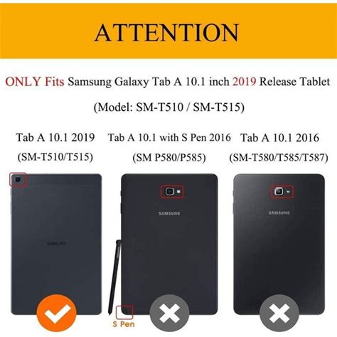 Samsung Galaxy Tab A 101 2019 T510 T515 Roterbar Etui Pu Pc Sort Elgiganten