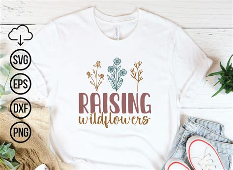 Raising Wildflowers Wildflower Svg Des Graphic By Svg Design