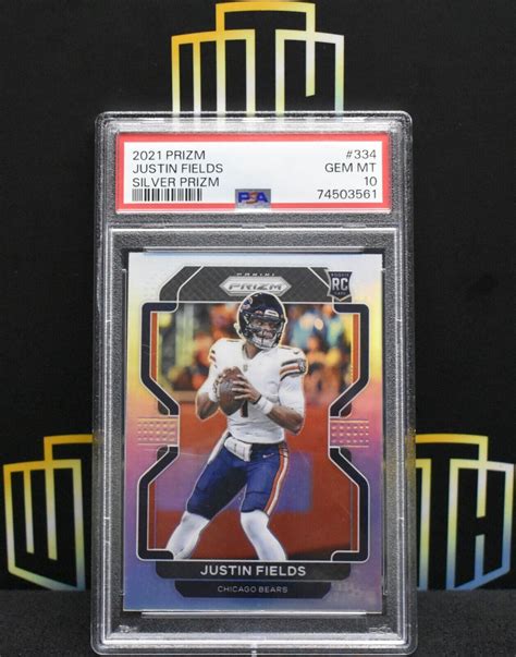 Justin Fields 2021 Prizm 334 Silver Price Guide Sports Card Investor