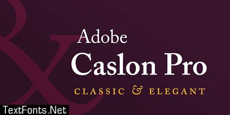 caslon pro font