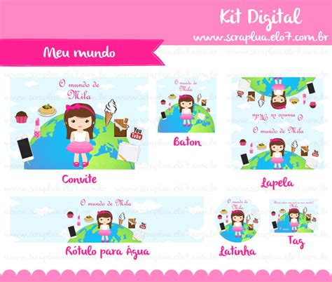 Kit Digital Meu Mundo Elo7 Produtos Especiais