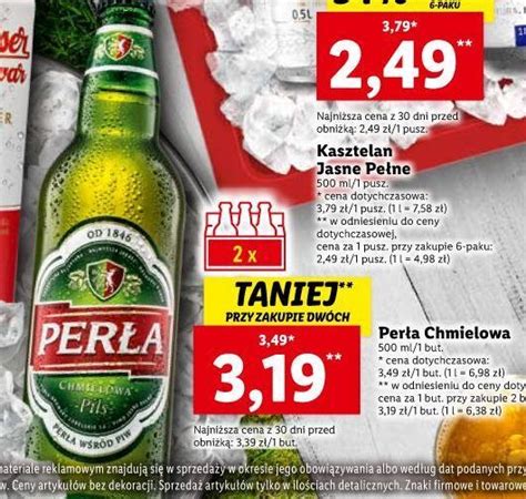 Promocja Piwo perła chmielowa w Lidl