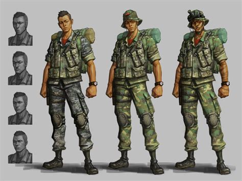 special force character concept (ROK special forces), Sung-wook Kang ...