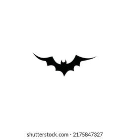 Bat Silhouette Vector On White Background Stock Vector (Royalty Free ...